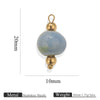 Handmade Stainless Steel Shell Conch And Heart Shape Pendant For Jewelry With Electroplating Retro Style