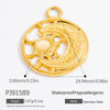 Handmade Stainless Steel Sun Moon Pendant Necklace Accessories With Totem Pattern And Electroplating Design Personality Minimalist Style