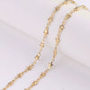 Handmade Stainless Steel Vacuum Chain With Golden Heart Cross Frame And Five Pointed Star For Diy Necklace Accessories Electroplated