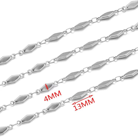 Handmade Stainless Steel Vacuum Chain With Golden Heart Cross Frame And Five Pointed Star For Diy Necklace Accessories Electroplated