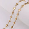 Handmade Stainless Steel Vacuum Chain With Golden Heart Cross Frame And Five Pointed Star For Diy Necklace Accessories Electroplated