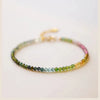 Handmade Star Pattern Crystal Bracelet For Women Unisex Simple Elegant Fine 2Mm Faceted Tourmaline Style