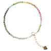 Handmade Star Pattern Crystal Bracelet For Women Unisex Simple Elegant Fine 2Mm Faceted Tourmaline Style
