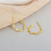 Handmade 925 Sterling Silver Geometric Twist Earrings For Women Minimalist Student Fashion Jewelry