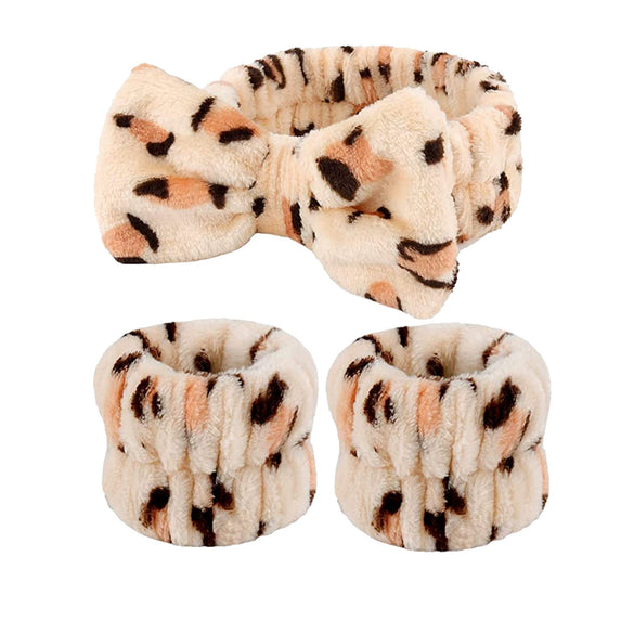 Handmade Stitch Wash Waterproof Cloth Wrist Band Hair Band Set With Animals Zodiac Styling For Women