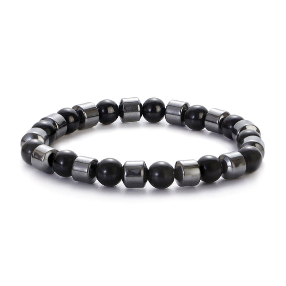 Handmade Stone Beaded Bracelet Geometric Style Unisex