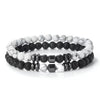 Handmade Stone Beaded Bracelet Geometric Style Unisex