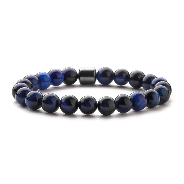 Handmade Stone Beaded Bracelet Geometric Style Unisex