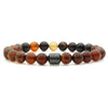 Handmade Stone Beaded Bracelet Geometric Style Unisex