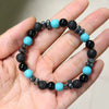 Handmade Stone Beaded Bracelet Geometric Style Unisex