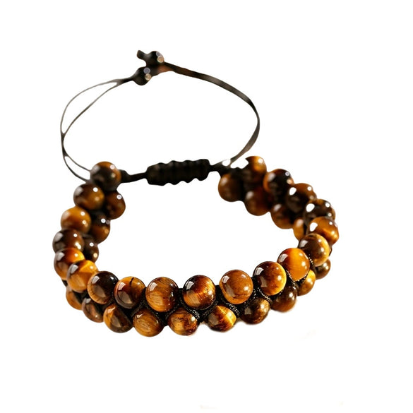 Handmade Stone Beaded Bracelet Geometric Style Unisex