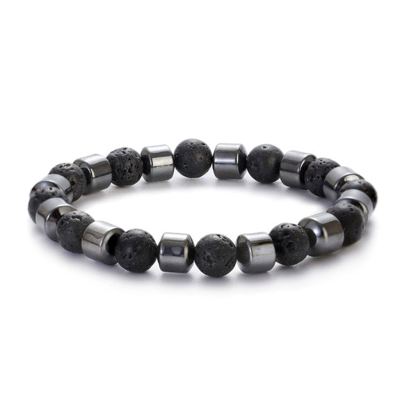 Handmade Stone Beaded Bracelet Geometric Style Unisex