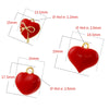 Handmade Sweet Heart Shape Copper Jewelry Pendant With Dripping Oil Design For Women