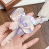 Handmade Threedimensional Twin Flower Acetate Hair Clip For Women