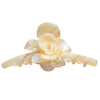 Handmade Threedimensional Twin Flower Acetate Hair Clip For Women