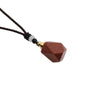 Handmade Tiger Eye Stone Geometric Perfume Bottle Pendant Necklace Alloy Essential Oil Aromatherapy Container Sweater Chain