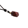 Handmade Tiger Eye Stone Geometric Perfume Bottle Pendant Necklace Alloy Essential Oil Aromatherapy Container Sweater Chain