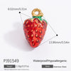 Handmade Titanium Steel And Stainless Steel Accessories Electroplated With 18K Gold In Strawberry And Starfish Shapes Necklace Earrings Pendant
