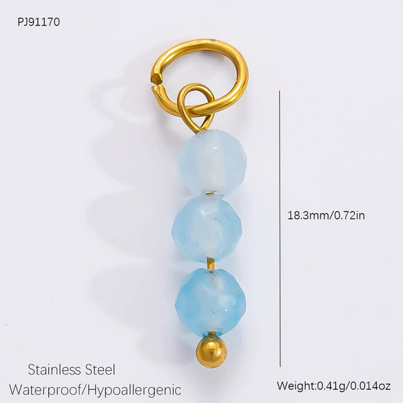 Handmade Titanium Steel And Stainless Steel Accessories Electroplated With 18K Gold In Strawberry And Starfish Shapes Necklace Earrings Pendant