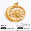 Handmade Titanium Steel And Stainless Steel Accessories Electroplated With 18K Gold In Strawberry And Starfish Shapes Necklace Earrings Pendant