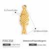 Handmade Titanium Steel And Stainless Steel Accessories Electroplated With 18K Gold In Strawberry And Starfish Shapes Necklace Earrings Pendant