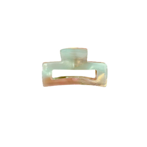 Handmade Transparent Acetate Hair Clip Simple Geometric Bangs And Flyaway Hairpin For Women