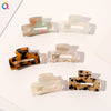 Handmade Transparent Acetate Hair Clip Simple Geometric Bangs And Flyaway Hairpin For Women