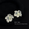 Handmade Transparent Resin Flower Earrings For Women Minimalist Elegant Floral Drop Earrings
