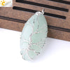 Handmade Tree Of Life Natural Stone Pendant Necklace Minimalist Copper Wire Wrapped Crystal Jewelry
