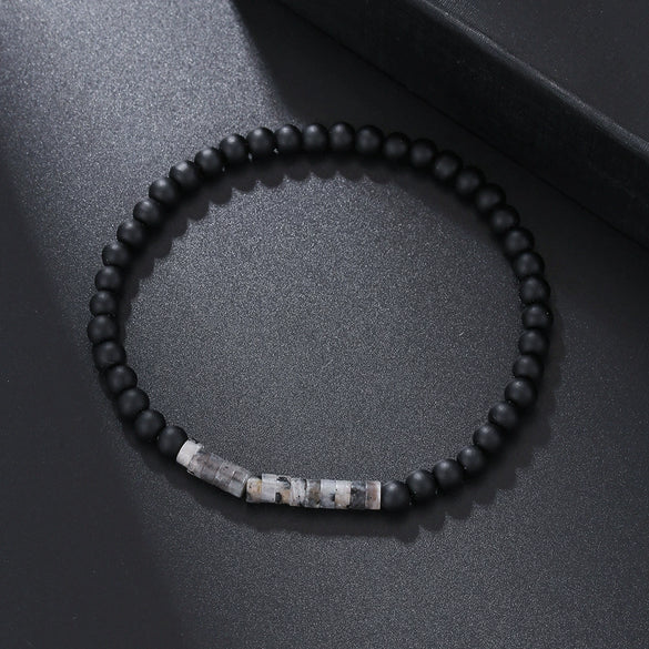 Handmade Unisex Geometric Stone Braided Couple Bracelet
