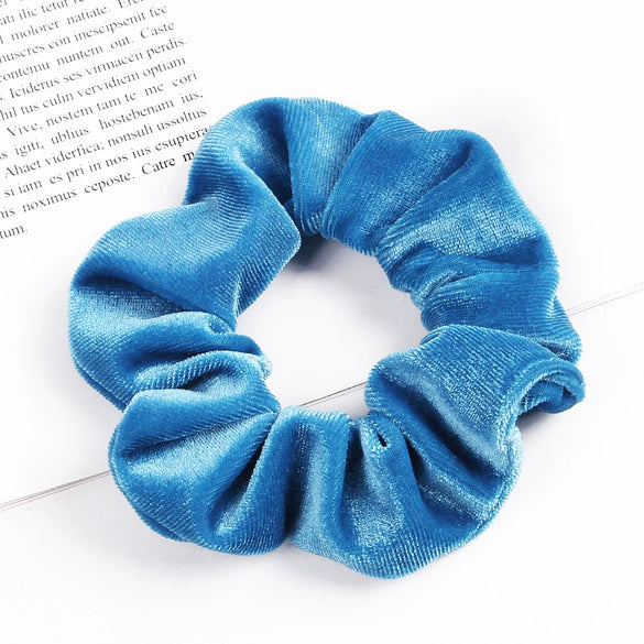 Handmade Velvet Bow Scrunchie Hair Tie With High Elasticity Fabric Hair Accessory For Women And Girls