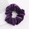 Handmade Velvet Bow Scrunchie Hair Tie With High Elasticity Fabric Hair Accessory For Women And Girls