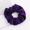 Handmade Velvet Bow Scrunchie Hair Tie With High Elasticity Fabric Hair Accessory For Women And Girls