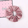 Handmade Velvet Hair Scrunchie With Gold Star Detail High Elasticity Cloth Hair Tie Accessory