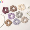 Handmade Velvet Scrunchie Hair Tie For Women Striped Ponytail Hair Accessory With A Simple Everyday Style