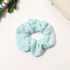 Handmade Velvet Scrunchie Hair Tie For Women Striped Ponytail Hair Accessory With A Simple Everyday Style