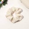 Handmade Velvet Scrunchie Hair Tie For Women Striped Ponytail Hair Accessory With A Simple Everyday Style