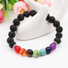 Handmade Volcanic Stone Beaded Unisex Bracelet