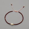 Handmade Women's All Match Bracelet With Miyuki Japanese Small Rice Beads And Natural Freshwater Pearls Geometric Pattern Hand Woven