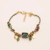 Handmade Women's Ceramic Flower Geometric Copper Plastic Bracelets With Electroplating