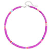 Handmade Women's Soft Ceramic Beaded Clavicle Necklace Geometric Style Stainless Steel And Clay