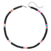 Handmade Women's Soft Ceramic Beaded Clavicle Necklace Geometric Style Stainless Steel And Clay