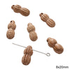 Handmade Wood Beads Gourd Pendant Mobile Phone Chain Accessories