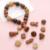 Handmade Wood Beads Gourd Pendant Mobile Phone Chain Accessories