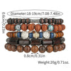 Handmade Wooden Beads Alloy Bracelets Unisex Geometric Style