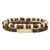 Handmade Wooden Beads Coconut Shell Geometric Bracelet Unisex