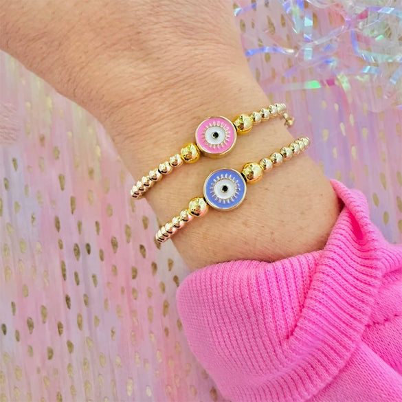 Handmade Woven Beaded Pearl Geometry Style Female Bracelet