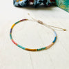 Handmade Woven Glass Glaze Miyuki Rice Beads Geometric Style Women's Bohemian Retro Bracelet