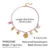 Handmade Woven Rope Chain 18K Real Gold Plated Animal Zodiac Heart Shaped Necklace Choker For Women