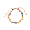 Handmade Woven Rope Necklace With Natural Stone Tassel And Beaded Geometric Pattern Lapis Lazuli Egg Yolk Stone Tiger Stone Copper Women's Highend Sweater Chain